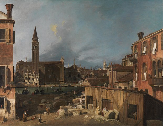 The Stonemason's Yard - Canaletto