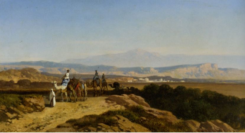 An Arab Caravan – Albert Zimmerman