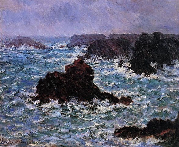Belle-Ile Rain Effect - Claude Monet