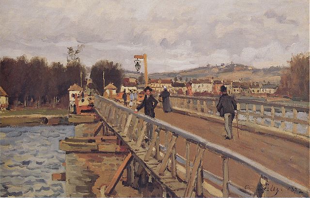 Footbridge at Argenteuil – Alfred Sisley