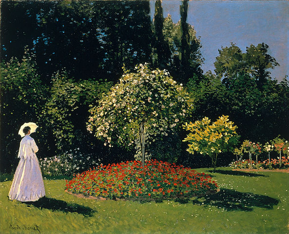 Jeanne Marguerite Lecadre in the Garden - Claude Monet