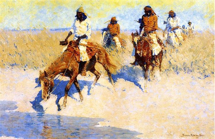 Pool In The Desert – Frederic Remington