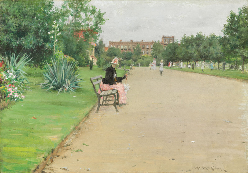 A City Park - William Merritt Chase