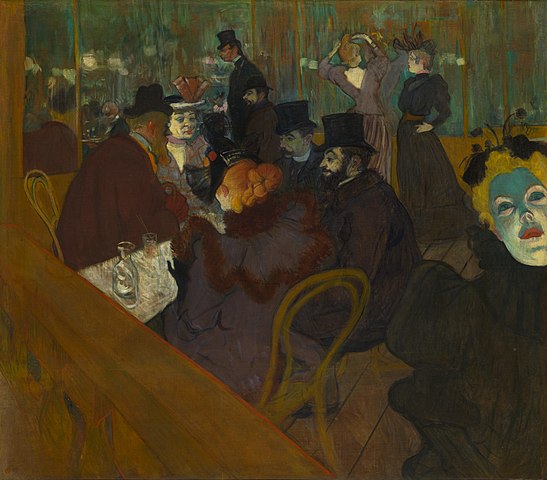 At the Moulin Rouge - Henri de Toulouse-Lautrec