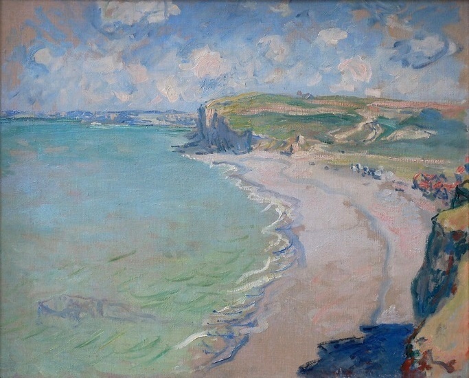 Beach in Pourville - Claude Monet