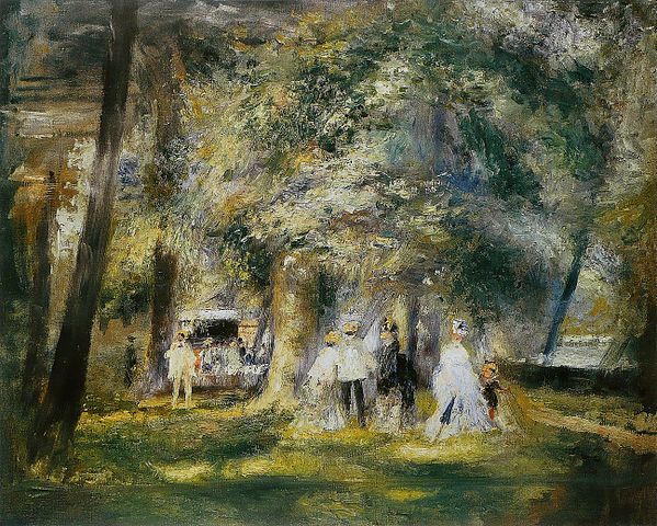 In St Cloud Park - Pierre-Auguste Renoir