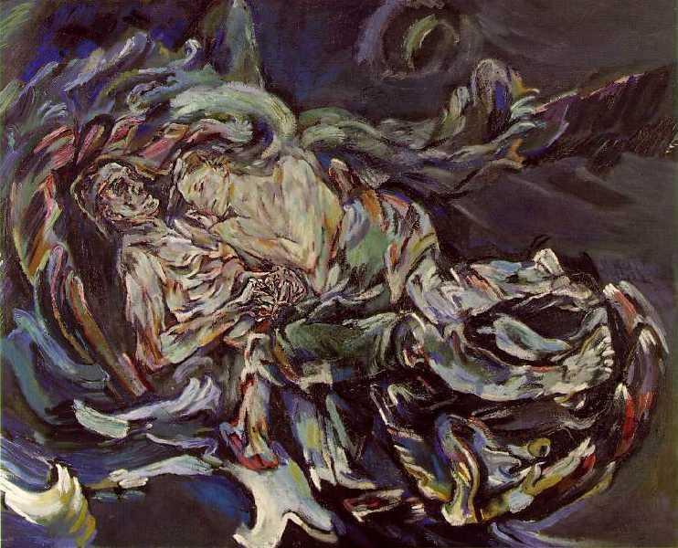 'Bride of the Wind', oil on canvas painting by Oskar Kokoschka
