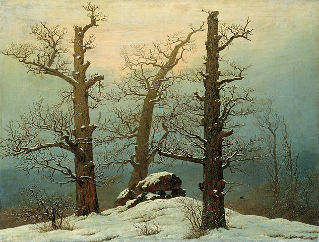 Cairn in Snow - Caspar David Friedrich