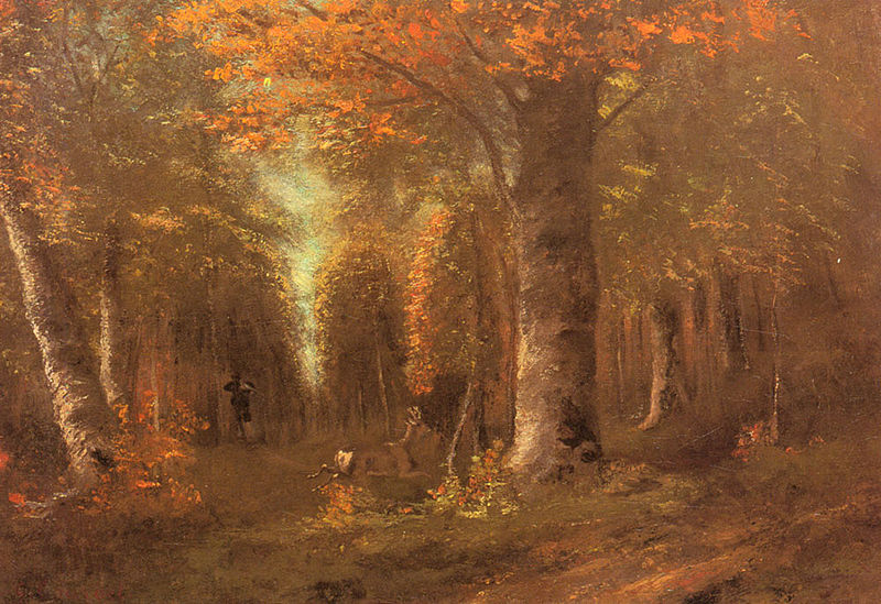 Forest in Autumn - Gustave Courbet