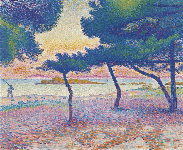 La Plage de Saint-Clair - Henri Edmond Cross