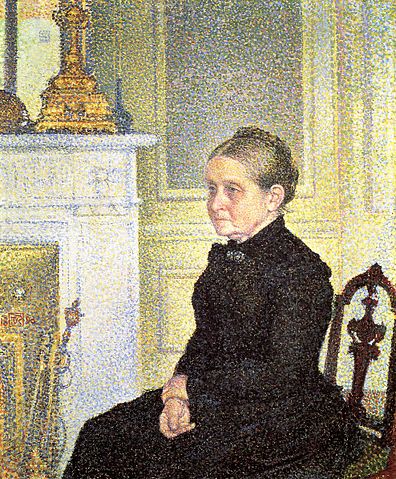 Portrait of Madame Charles Maus - Theo van Rysselsberghe