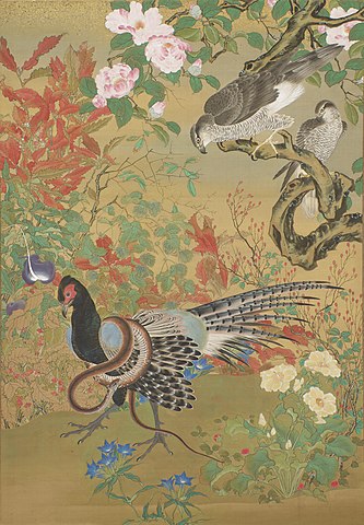 Flowers and Birds - Kawanabe Kyōsai