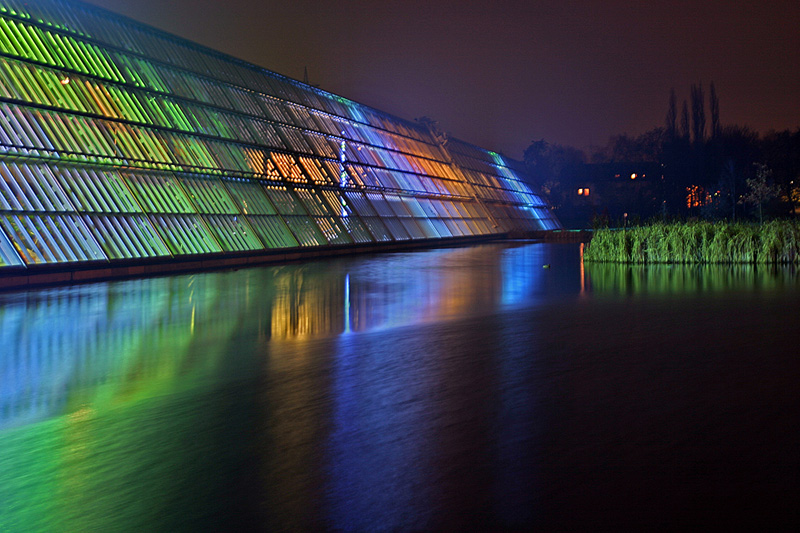 Gebäude des Wissenschaftsparks Rheinelbe in Gelsenkirchen - Dan Flavin