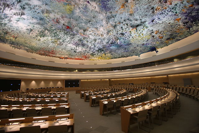 Human Rights and Alliance of Civilizations Room of the Palace of Nations Geneva - Miquel Barceló