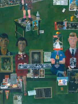 On the Balcony - Peter Blake