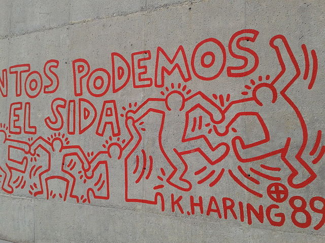 Todos Juntos Podemos Parar el SIDA - Keith Haring