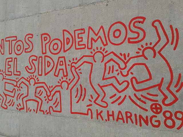 Todos Juntos Podemos Parar el SIDA - Keith Haring