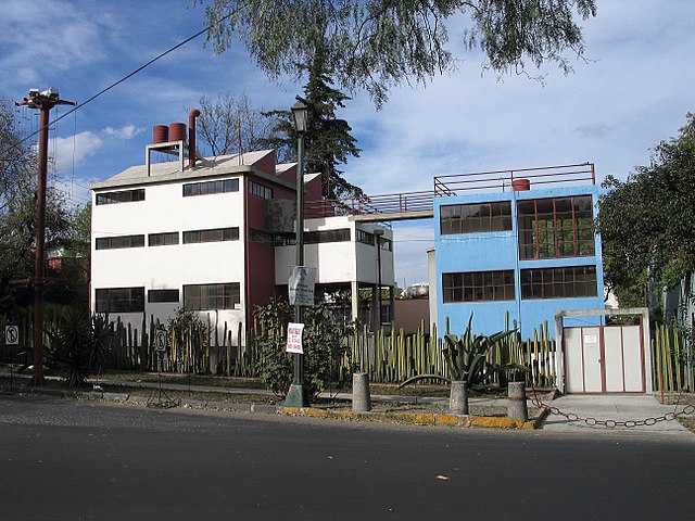 Juan O'Gorman house in San Angel, Mexico City