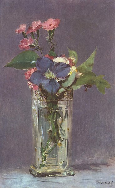 Flowers in a Crystal Vase