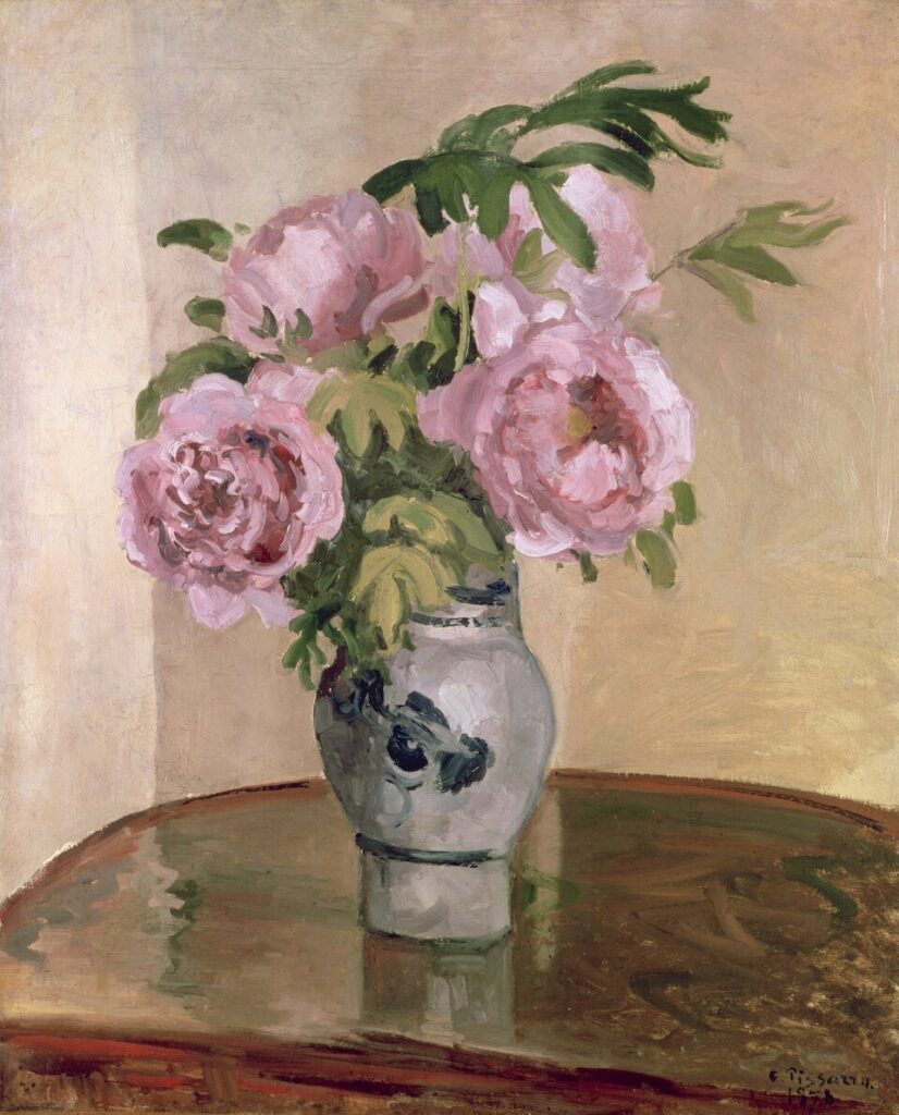 Bouquet of Pink Peonies - Camille Pissarro