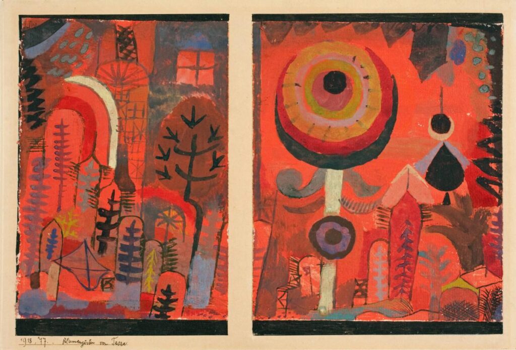 Flower Gardens in Taora - Paul Klee