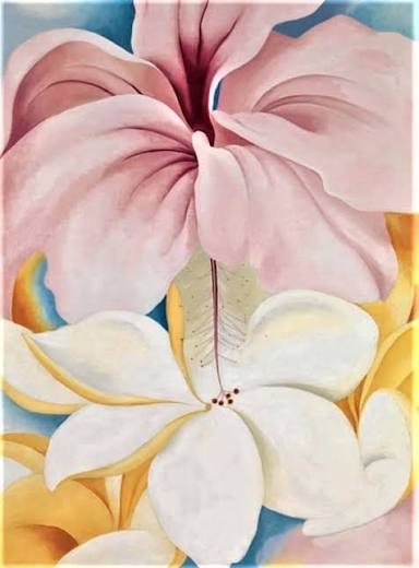 Hibiscus with Plumeria - Georgia O'Keeffe