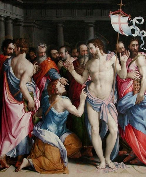 The Doubting of St Thomas - Francesco de Rossi