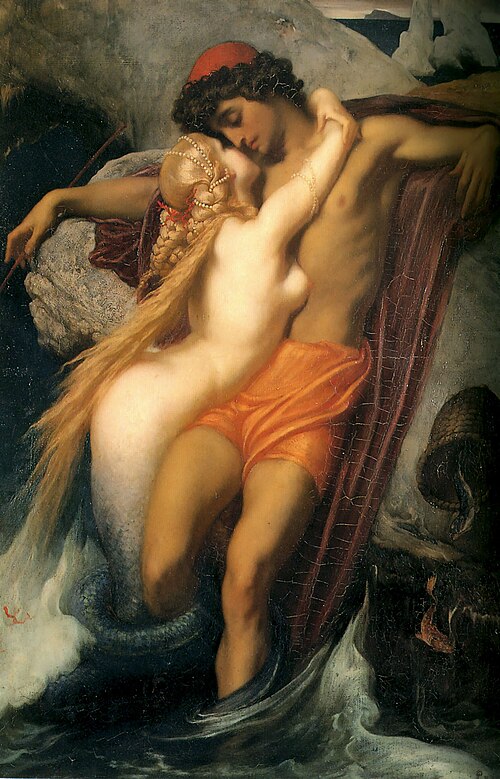 The Fisherman and the Syren – Frederic Leighton, c. 1856–1858