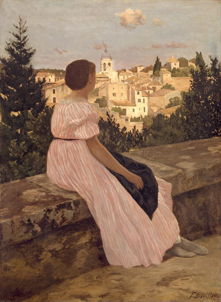 The Pink Dress – Frédéric Bazille