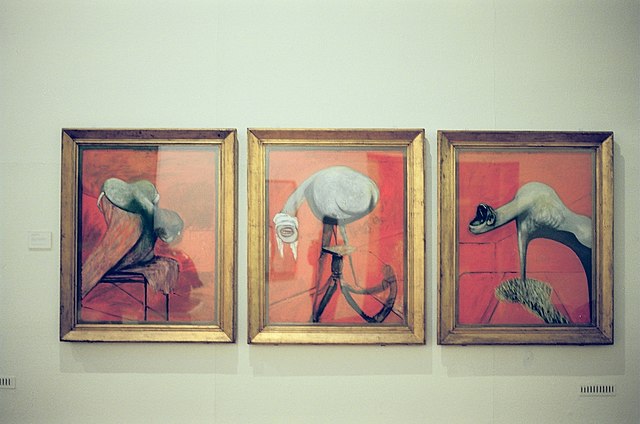 Three Studies for Figures at the Base of a Crucifixion - Francis Bacon