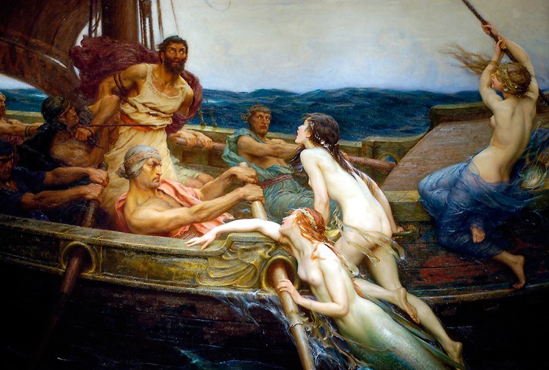 Ulysses and the Sirens – Herbert James Draper, 1909