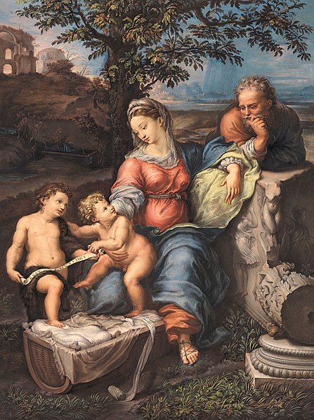 Holy Family under an Oak Tree - Giulio Romano