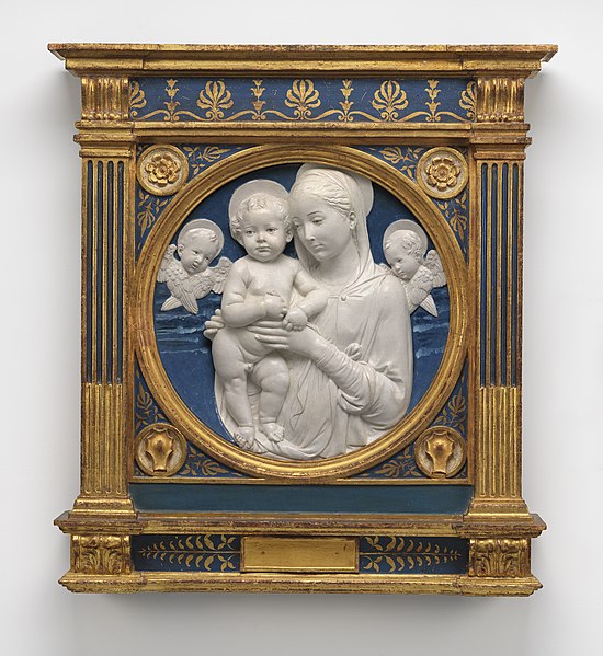 Madonna and Child with Cherubin - Andrea della Robbia