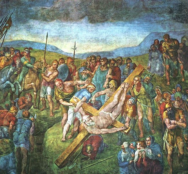 The Crucifixion of St. Peter - Michelangelo