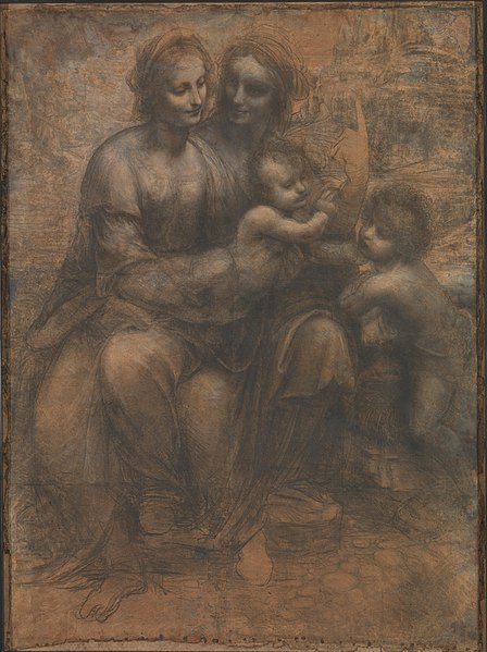 The Virgin and Child with Saint Anne and Saint John the Baptist - Leonardo da Vinci