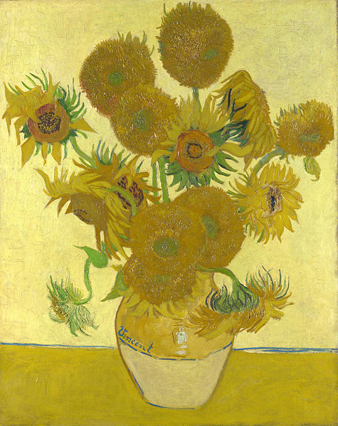 Vase with Fifteen Sunflowers - Vincent van Gogh
