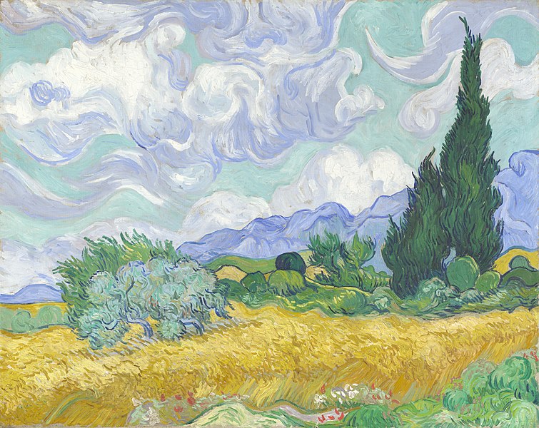 Wheat Field with Cypresses - Vincent van Gogh