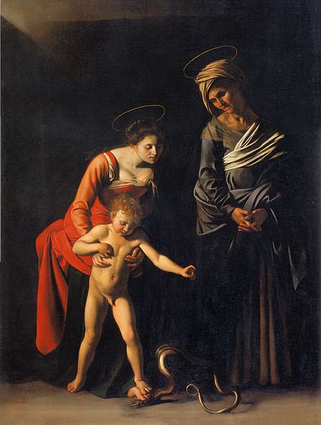 Madonna and Child with St. Anne - Caravaggio