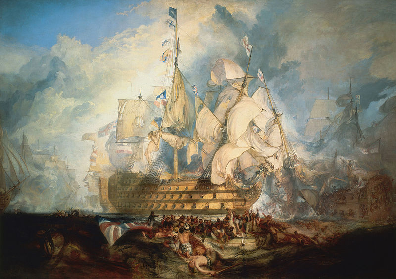 The Battle of Trafalgar J M W Turner