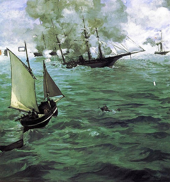 The Battle of the Kearsarge and the Alabama - Édouard Manet