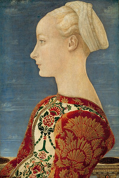 Portrait of a Young Woman - Antonio del Pollaiuolo and Piero del Pollaiuolo