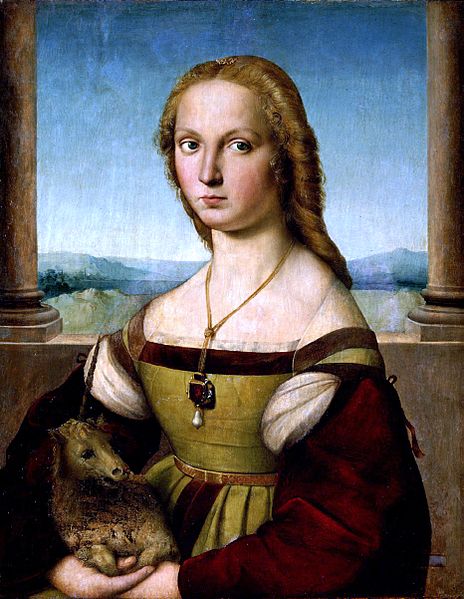 Young Woman with Unicorn - Raphael