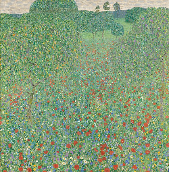 Poppy Field - Gustav Klimt