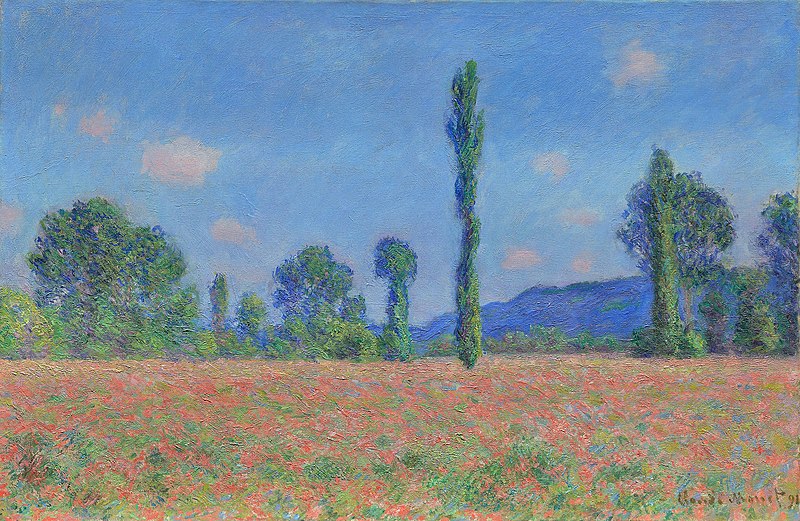 Poppy Fields (Giverny) - Claude Monet