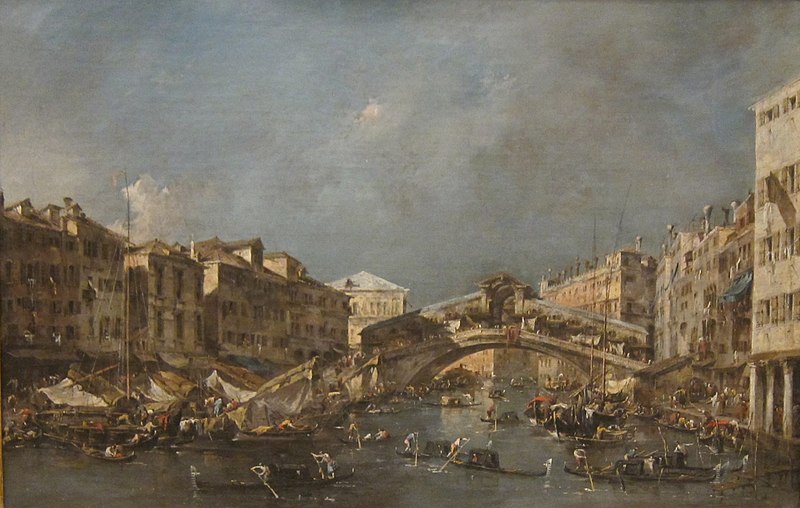 The Rialto Bridge -  Francesco Guardi