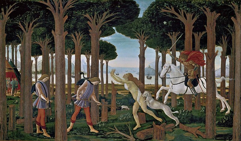 The Story of Nastagio degli Onesti (I) - Sandro Botticelli