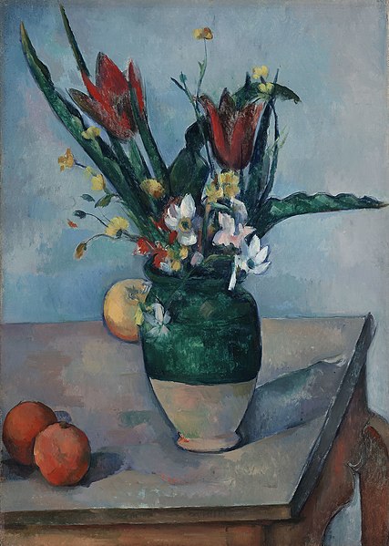 The Vase of Tulips - Paul Cezanne