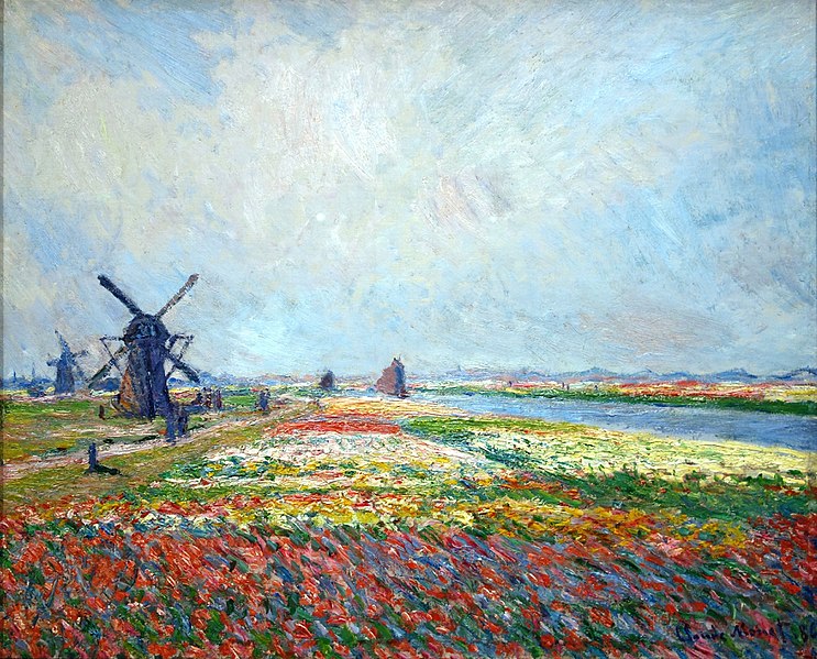 Tulip Fields near The Hague - Claude Monet