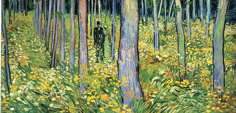 Undergrowth with Two Figures - Vincent van Gogh