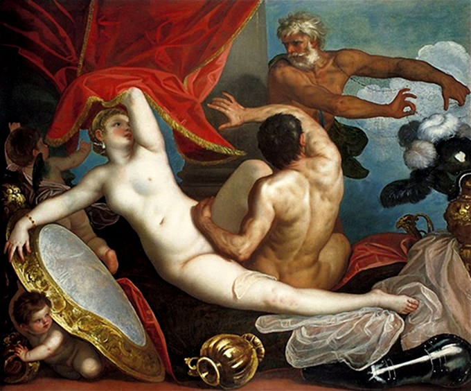 Venus and Mars Surprised by Vulcan - Il padovanino